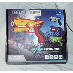 Cofunx Star Warrior Kids Infrared Laser Tag Battle Set w/ 4 Guns & Vests, 6+